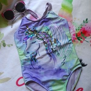 Girls unicorn swimsuit